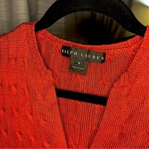 RALPH LAUREN 100% SILK SWEATER RED & SOFT AS HECK 🤯